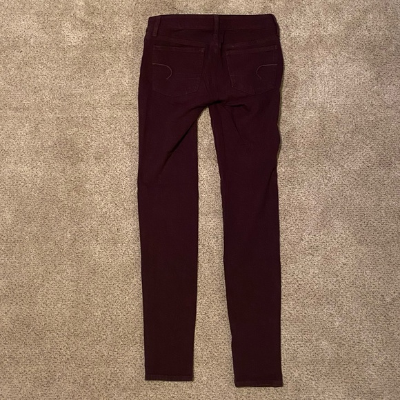 Maroon American Eagle Jeggings - Picture 3 of 6